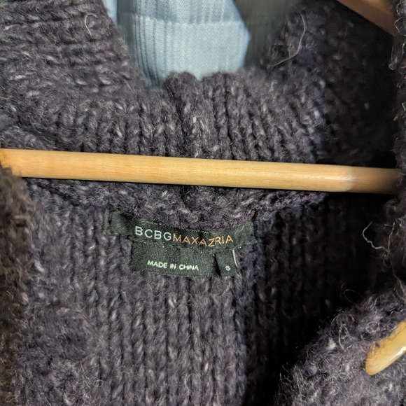 BCBGMaxAzria Gray Cable Knit Long Sweater - Picture 2 of 9